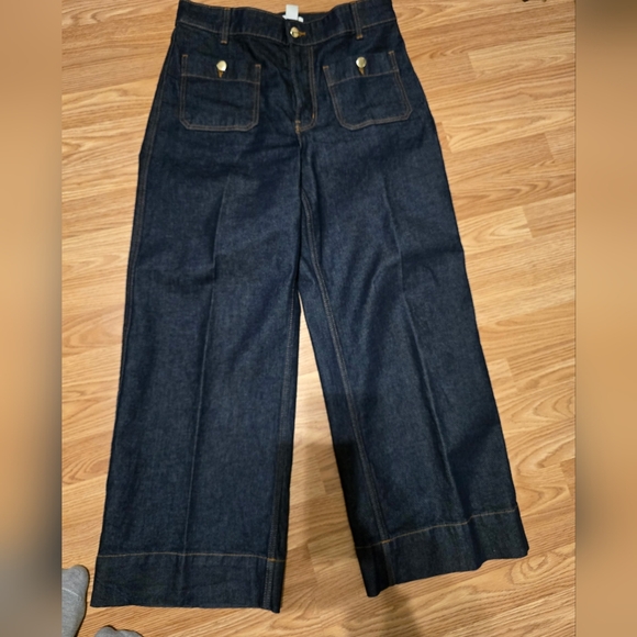 H&M Dark Blue Flare Jeans - Picture 1 of 5